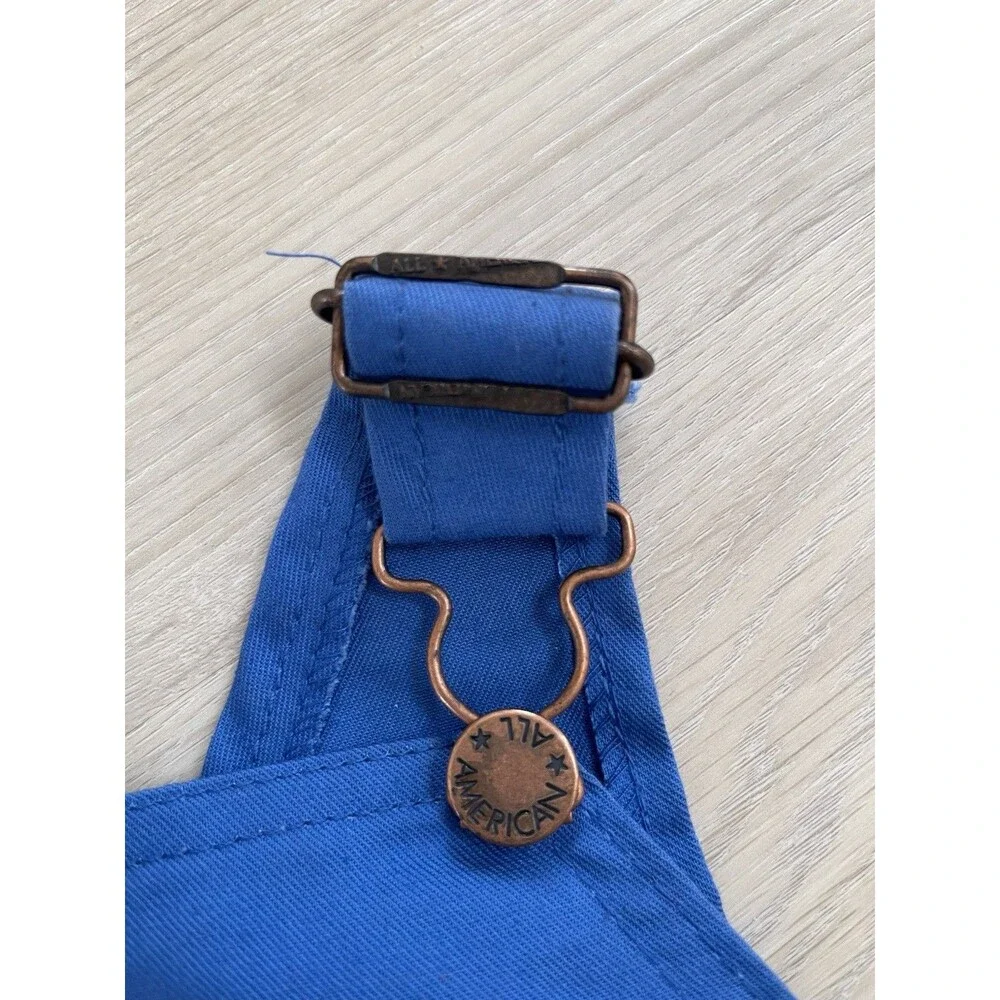 Rare! Vintage Healthtex All American Blue Overall 12 Months Button Closure NEW!